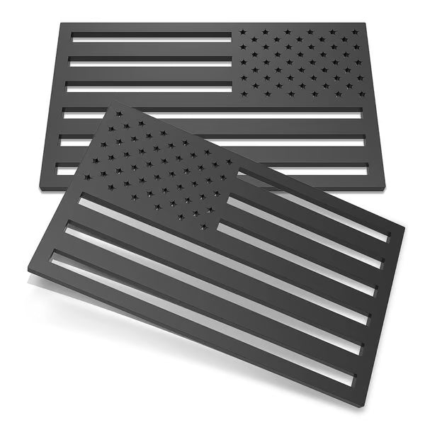 Lovyanocosh® 3D American Flag Emblem Decal - Aluminum Alloy Material (Not Plastic)