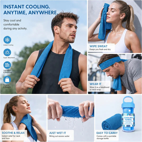 ⏰❄️Last Day Buy 1 Get 1 Free☀️Lovyanocosh® Cold Sweat Towel You Can Use Anywhere