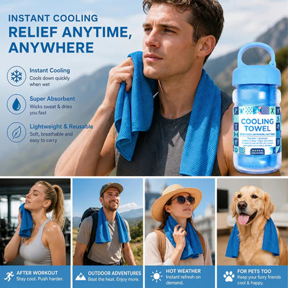 ⏰❄️Last Day Buy 1 Get 1 Free☀️Lovyanocosh® Cold Sweat Towel You Can Use Anywhere