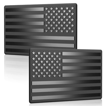 Lovyanocosh® 3D American Flag Emblem Decal - Aluminum Alloy Material (Not Plastic)