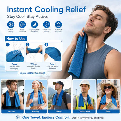 ⏰❄️Last Day Buy 1 Get 1 Free☀️Lovyanocosh® Cold Sweat Towel You Can Use Anywhere