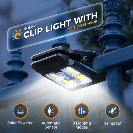 Lovyanocosh® Solar clip light with motion sensor