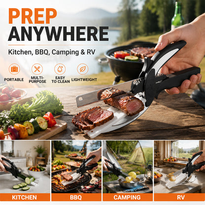🥗 Lovyanocosh® 2-in-1 Kitchen Scissors & Cutting Board