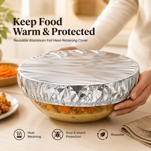 Lovyanocosh®🔥Home dining table & food container aluminum foil heat-retaining cover 🎉