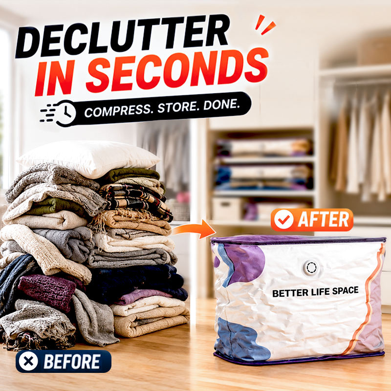🥳2026 HOT SALE 🥳 No‑Pump Vacuum Storage Bags 💞 50% OFF!