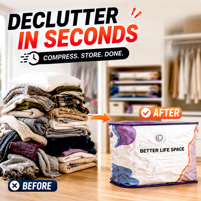 🥳2026 HOT SALE 🥳 No‑Pump Vacuum Storage Bags 💞 50% OFF!