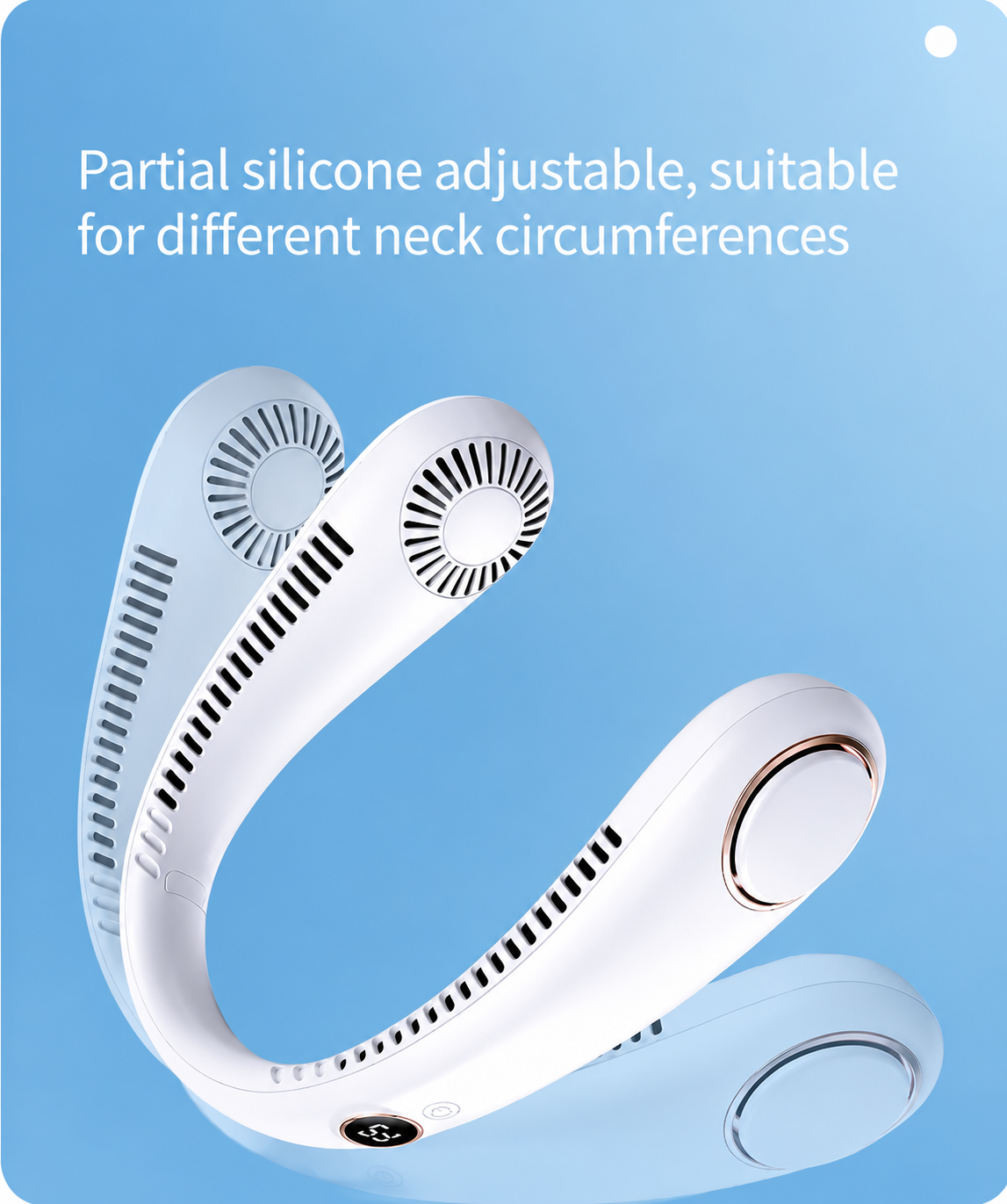 ❄️LAST DAY 50% OFF ✨BVJ® Portable Neck Fan, Bladeless Wearable Personal Fan, Hands-Free Cooling for Outdoor & Office
