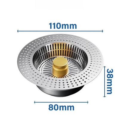 Lovyanocosh® 3-in-1 Stainless Steel Kitchen Sink Strainer ✨