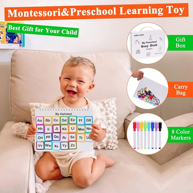 Lovyanocosh® My Preschool Busy Book 📚 Best Gift for kids🎅