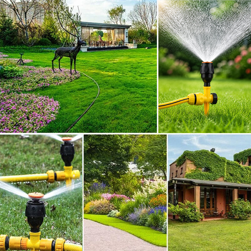 🏡BUY 1 GET 1 FREE✨360° Rotation Auto Irrigation System Garden Lawn Sprinkler Patio