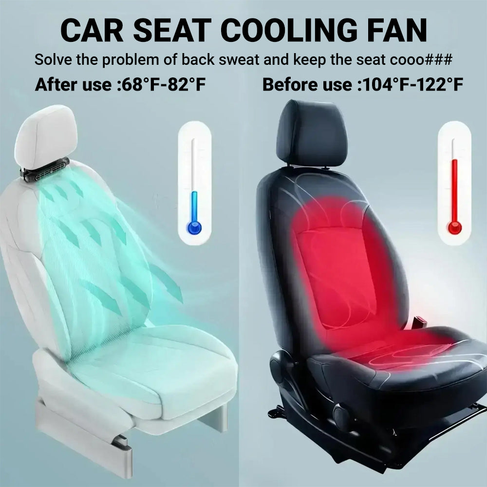 Lovyanocosh® Car Seat Fan - Dual Turbo High-Power Cooling✨