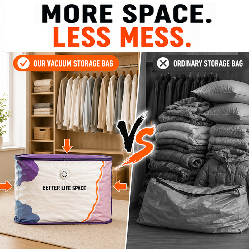 🥳2026 HOT SALE 🥳 No‑Pump Vacuum Storage Bags 💞 50% OFF!