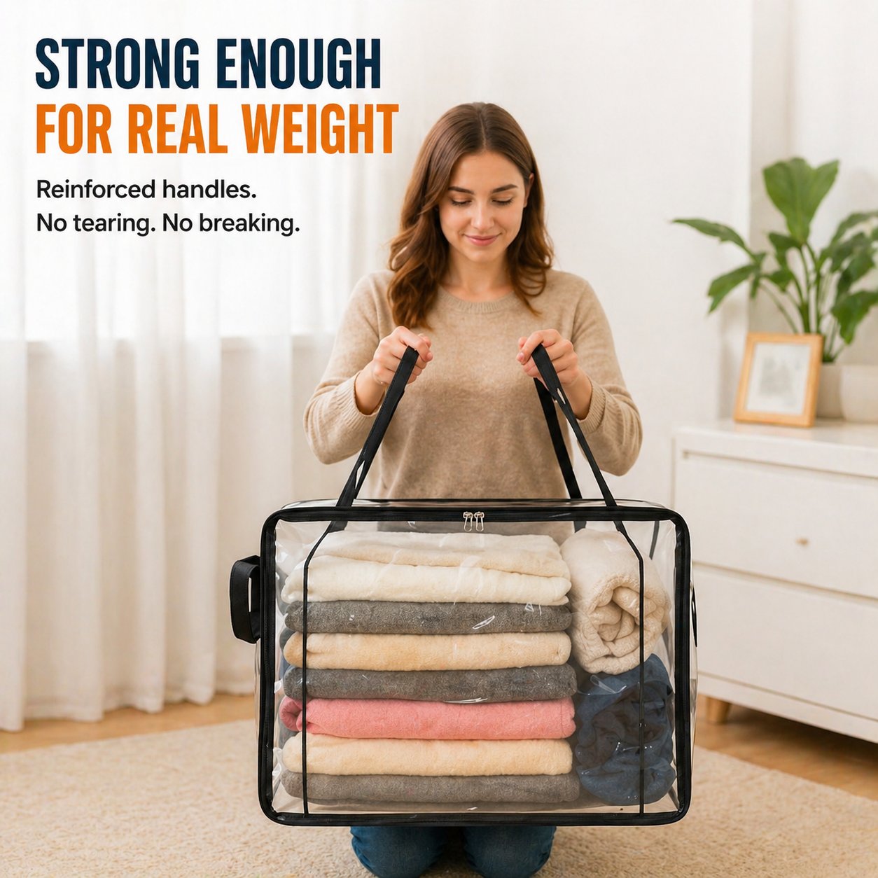 🎁LAST DAY 50% OFF ✨📦lovyanocosh® Large Heavy-Duty Thick Plastic Clear Storage