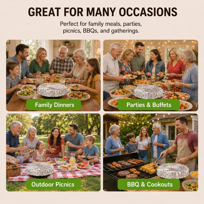Lovyanocosh®🔥Home dining table & food container aluminum foil heat-retaining cover 🎉