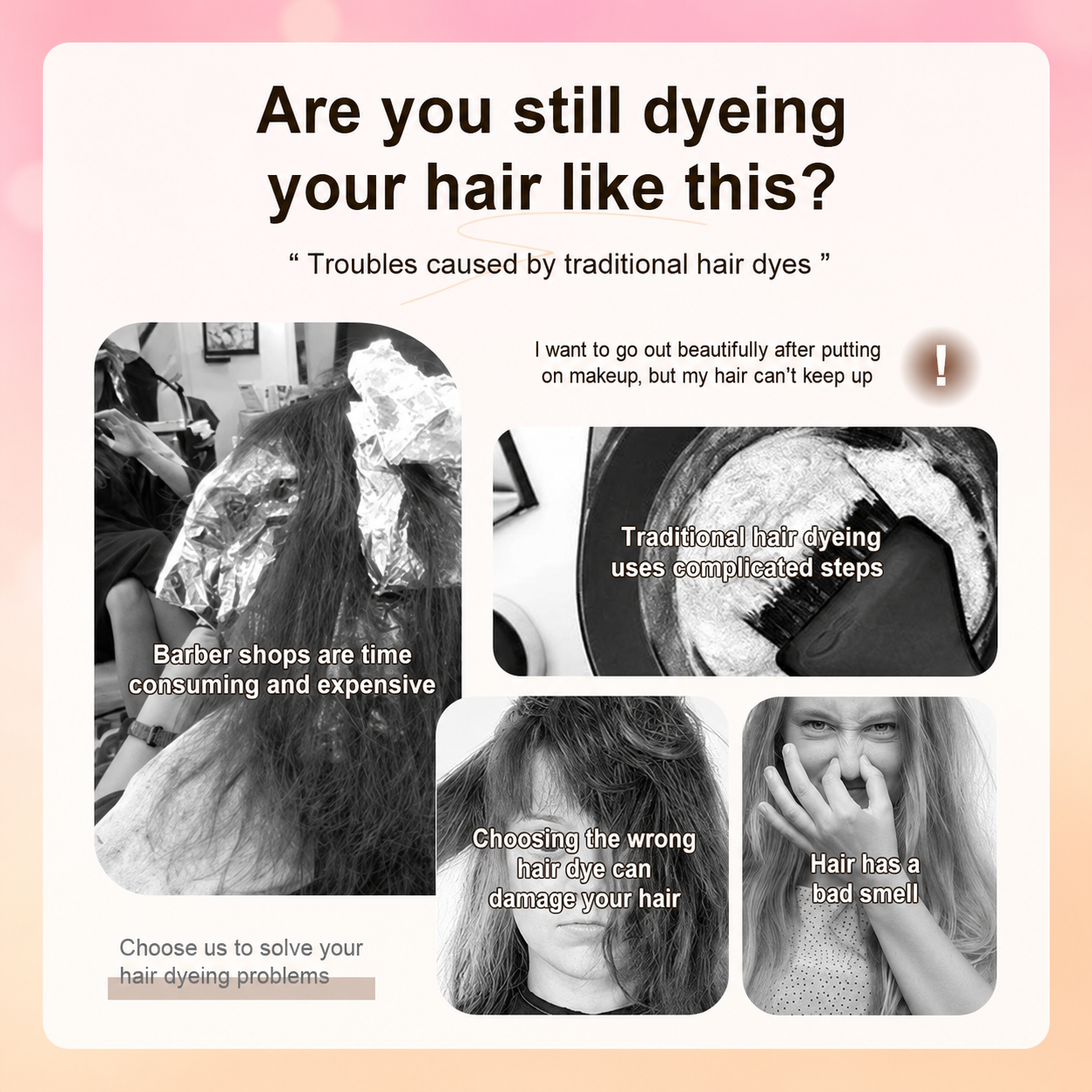 🧴Toclvo® 3-in-1 herbal hair coloring comb | Easy hair coloring at home with built-in brush