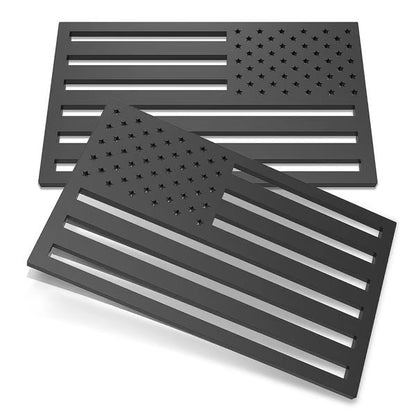 Lovyanocosh® 3D American Flag Emblem Decal - Aluminum Alloy Material (Not Plastic)