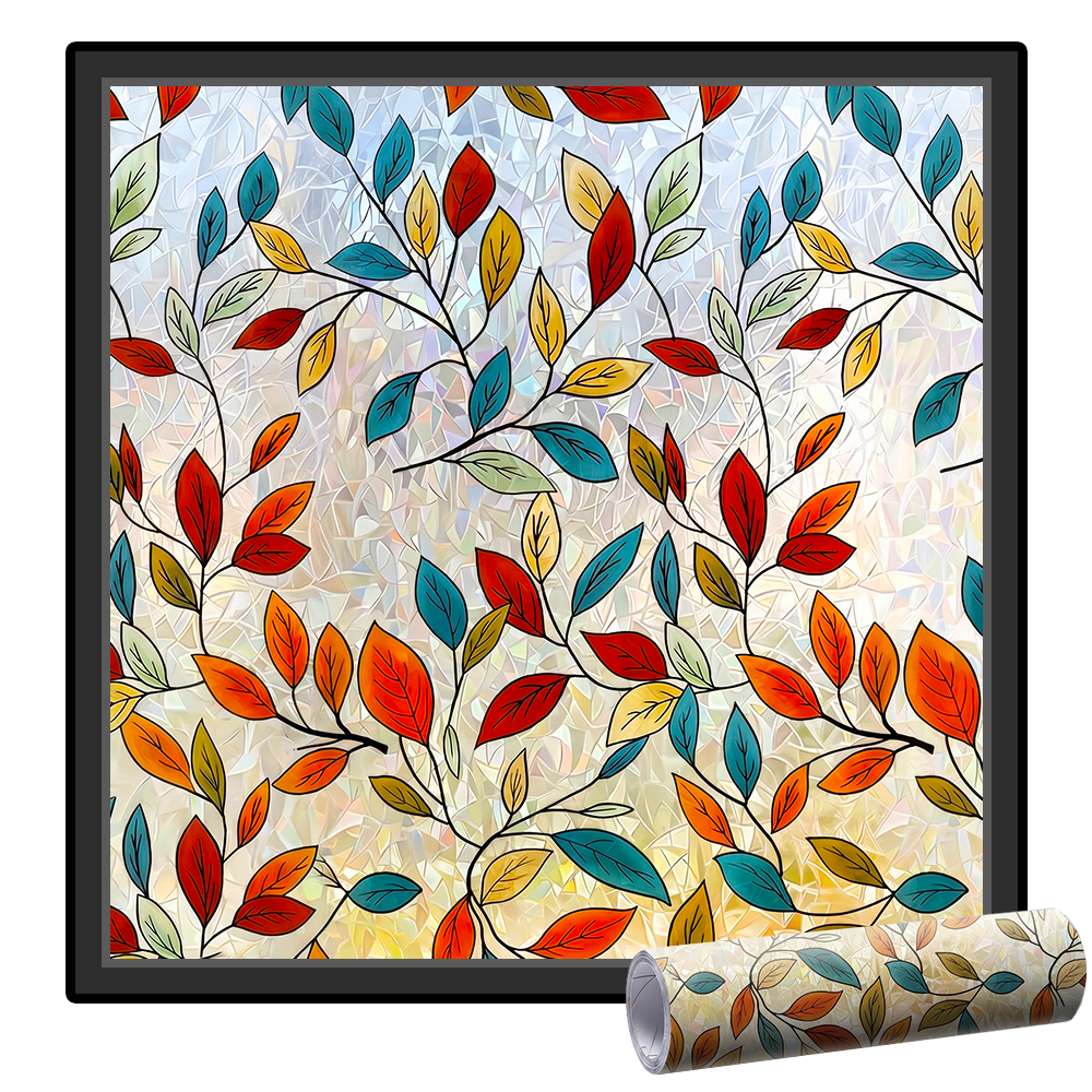 Lovyanocosh® Floral Glass Rainbow Window Film