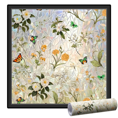 Lovyanocosh® Floral Glass Rainbow Window Film