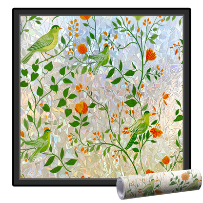 Lovyanocosh® Floral Glass Rainbow Window Film