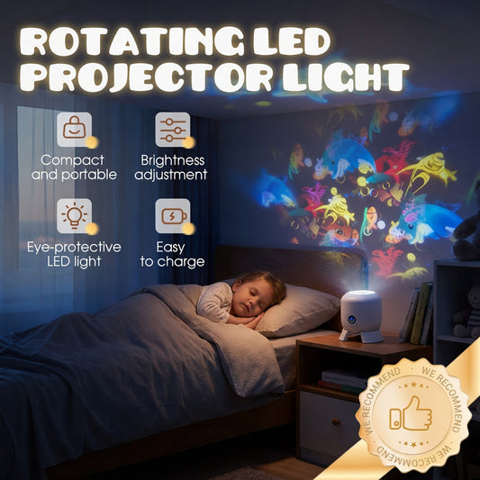 Lovyanocosh®  Dynamic Rotating LED Projector Light✨