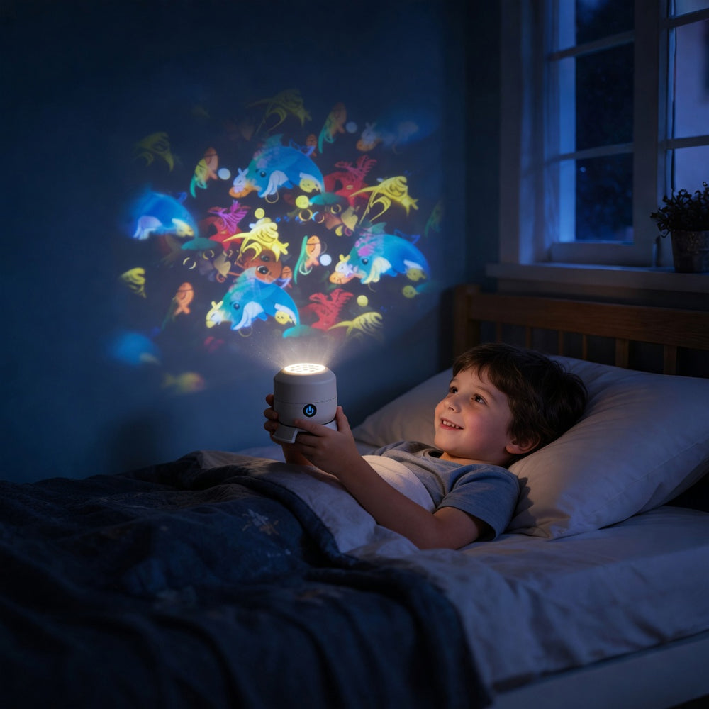 Lovyanocosh®  Dynamic Rotating LED Projector Light✨