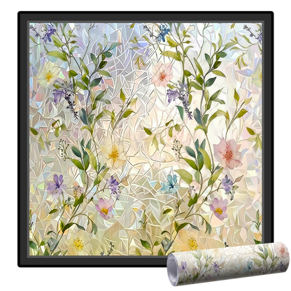 Lovyanocosh® Floral Glass Rainbow Window Film