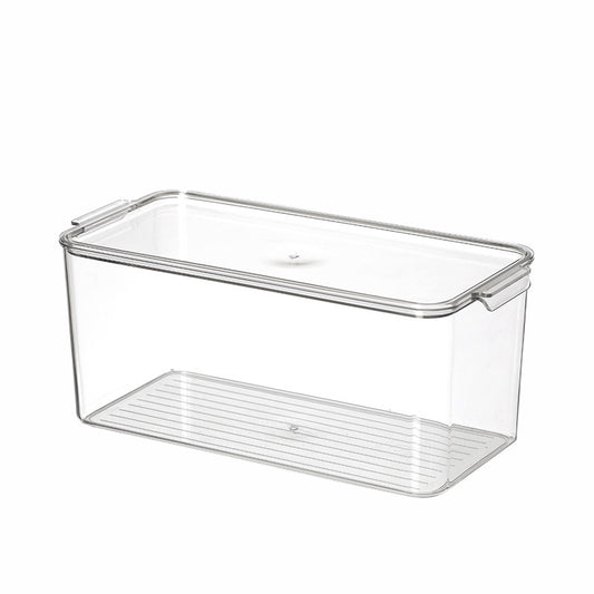 Lovyanocosh Food-Grade Plastic Refrigerator Organizer Bins with Lids – BPA-Free Freezer Storage Containers for Fruit, Vegetables, and Produce – Stackable Kitchen Fridge Fresh-Keeping Box and Storage Basket