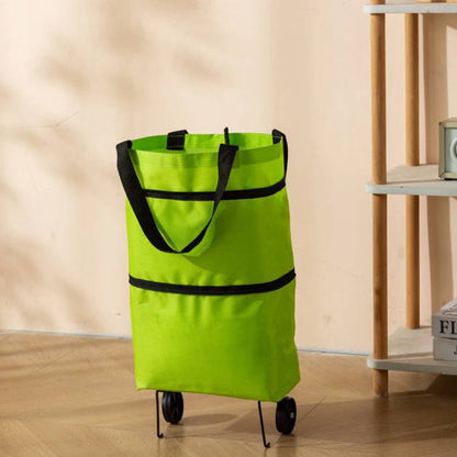 🥗 Last Day 50% OFF | Lovyanocosh® Foldable 2-in-1 Rolling Shopping Bag 🛒