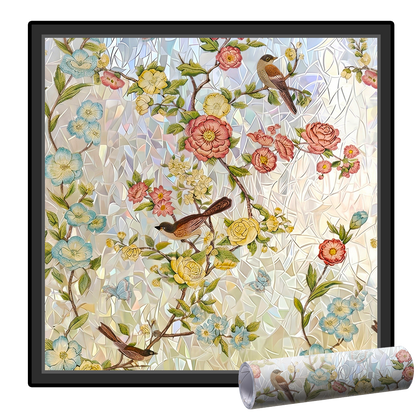 Lovyanocosh® Floral Glass Rainbow Window Film