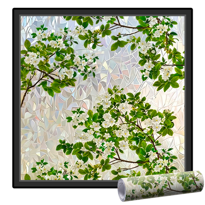 Lovyanocosh® Floral Glass Rainbow Window Film