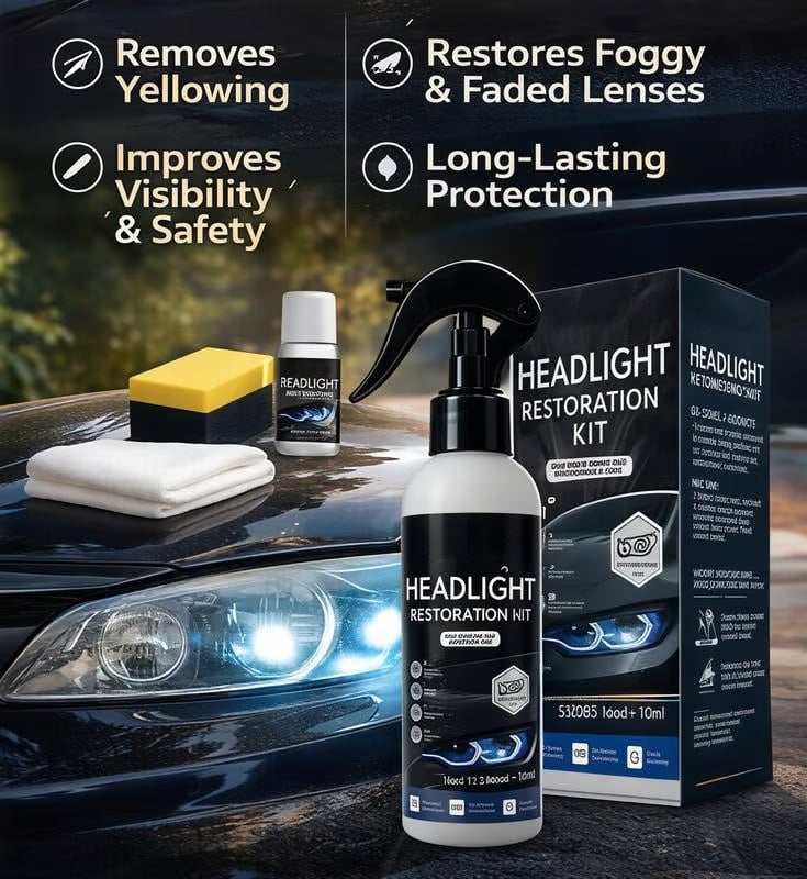 🚘🚗LAST DAY 50% OFF ✨Lovyanocosh® Powerful Headlight Restoration Spray