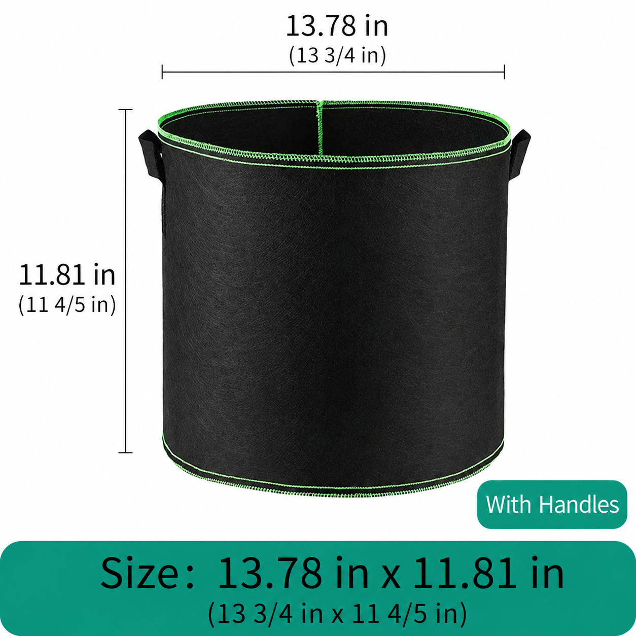 🏆HOT SALE🔥Breathable 5-Gallon Fabric Grow Bags with Handles