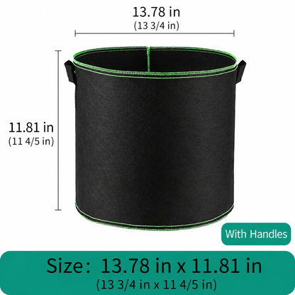 🏆HOT SALE🔥Breathable 5-Gallon Fabric Grow Bags with Handles