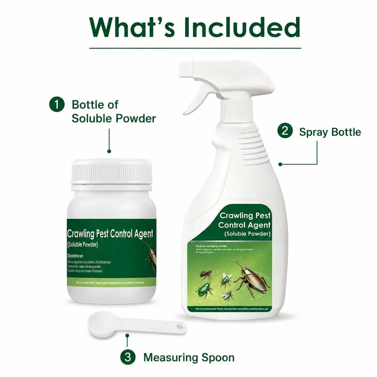 🏡BUY 1 GET 1 FREE✨IEY® Multi-Purpose Pest Control Kit for Roaches, Ants & Spiders