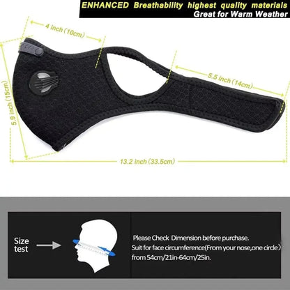🔥Hot Sale - 50% OFF🔥Lovyanocosh® Reusable Carbon Filter Dust Mask – Built for Active Lifestyles