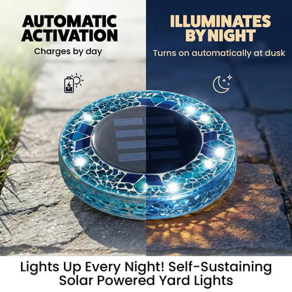 LAST DAY 50% OFF ✨Lovyanocosh® Handcrafted Mosaic Solar Disk Lights🔥