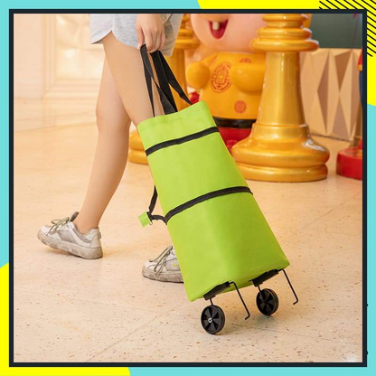 🥗 Last Day 50% OFF | Lovyanocosh® Foldable 2-in-1 Rolling Shopping Bag 🛒