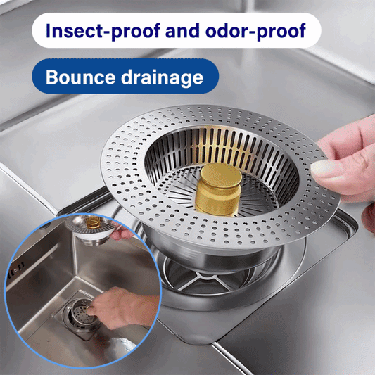Lovyanocosh® 3-in-1 Stainless Steel Kitchen Sink Strainer ✨
