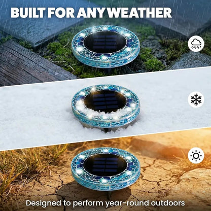 LAST DAY 50% OFF ✨Lovyanocosh® Handcrafted Mosaic Solar Disk Lights🔥