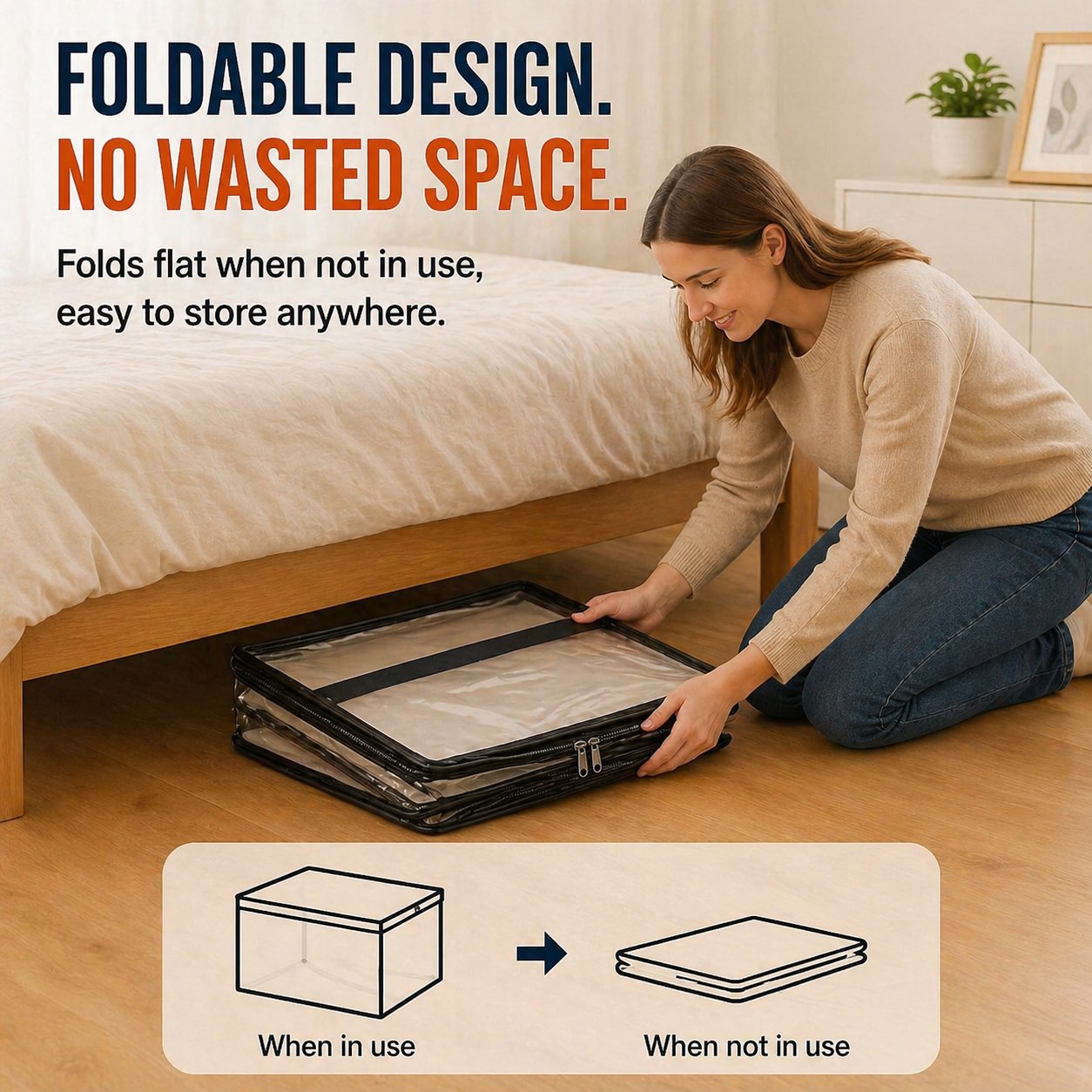 🎁LAST DAY 50% OFF ✨📦lovyanocosh® Large Heavy-Duty Thick Plastic Clear Storage