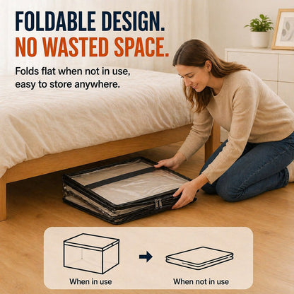 🎁LAST DAY 50% OFF ✨📦lovyanocosh® Large Heavy-Duty Thick Plastic Clear Storage