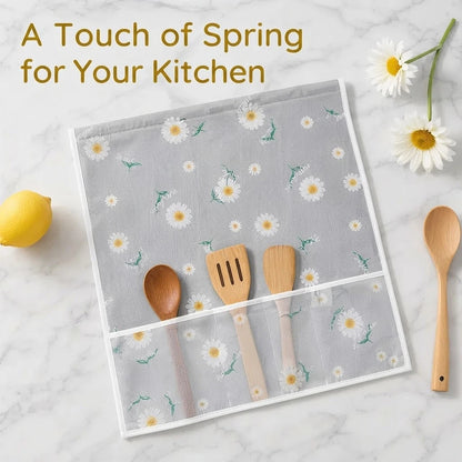 🌼Lovyanocosh® Fridge Dust Cover – Waterproof Top Protector with Handy Storage Pockets