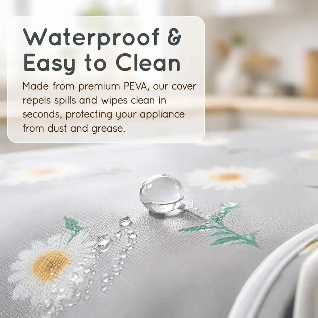 🌼Lovyanocosh® Fridge Dust Cover – Waterproof Top Protector with Handy Storage Pockets