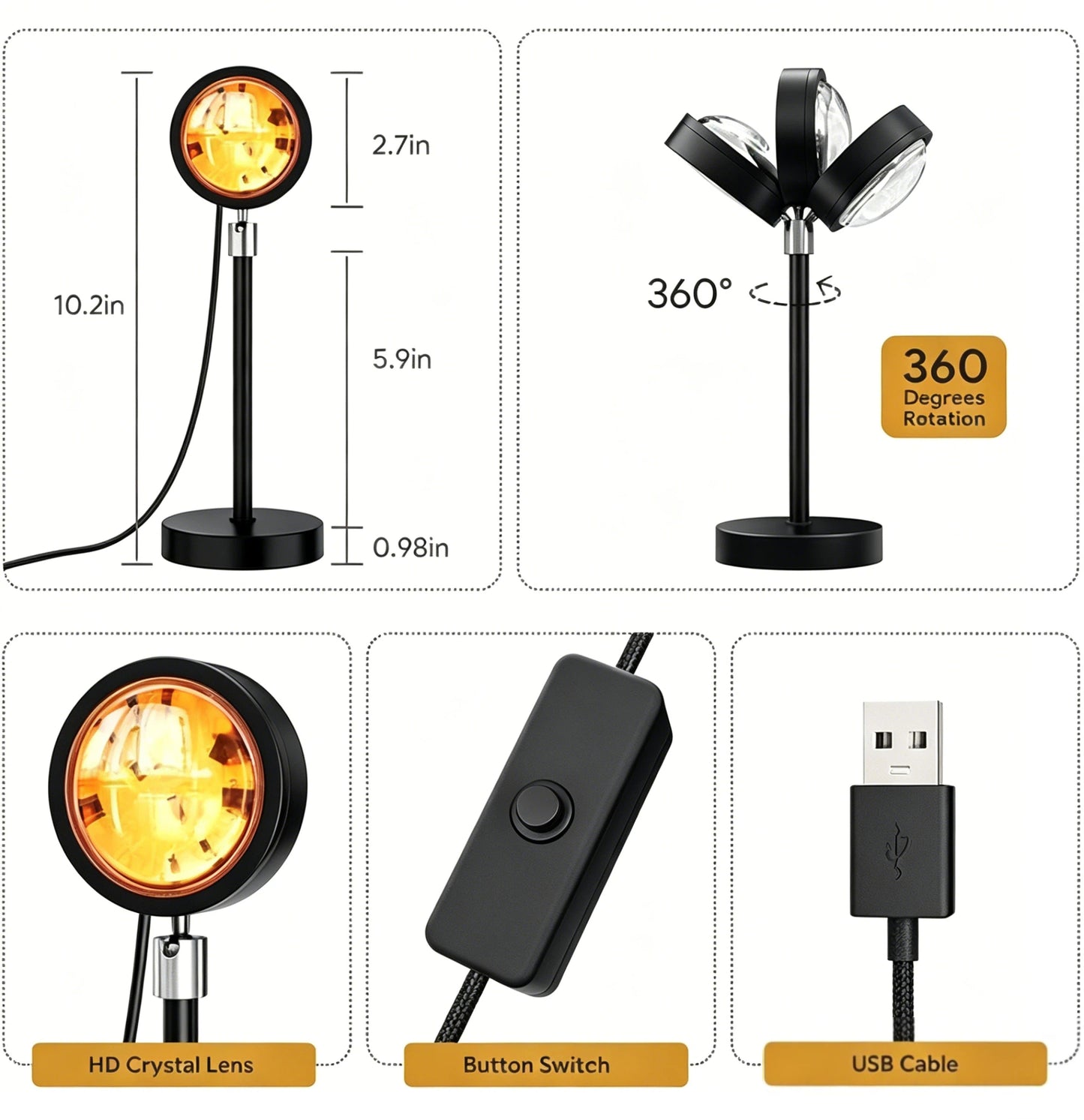Lovyanocosh® Sunset Lamp Projector ✨