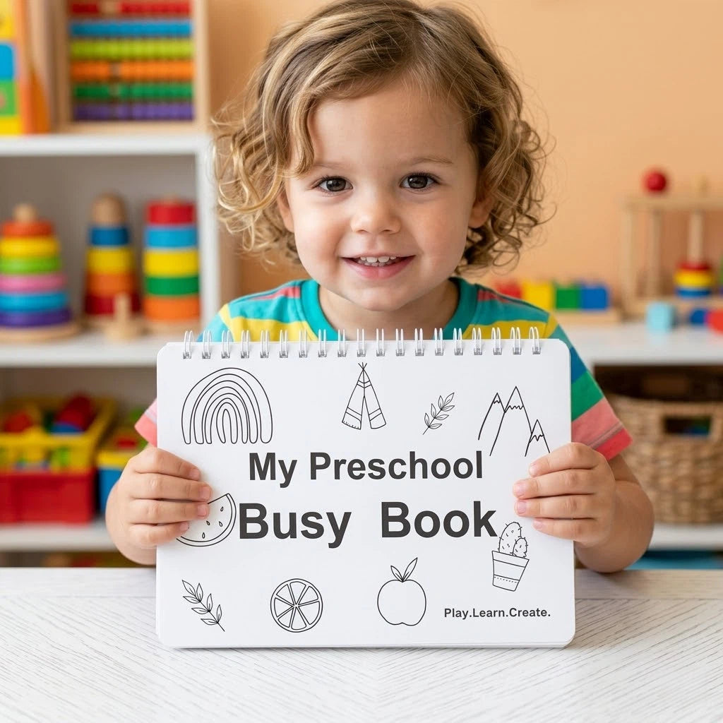 Lovyanocosh® My Preschool Busy Book 📚 Best Gift for kids🎅