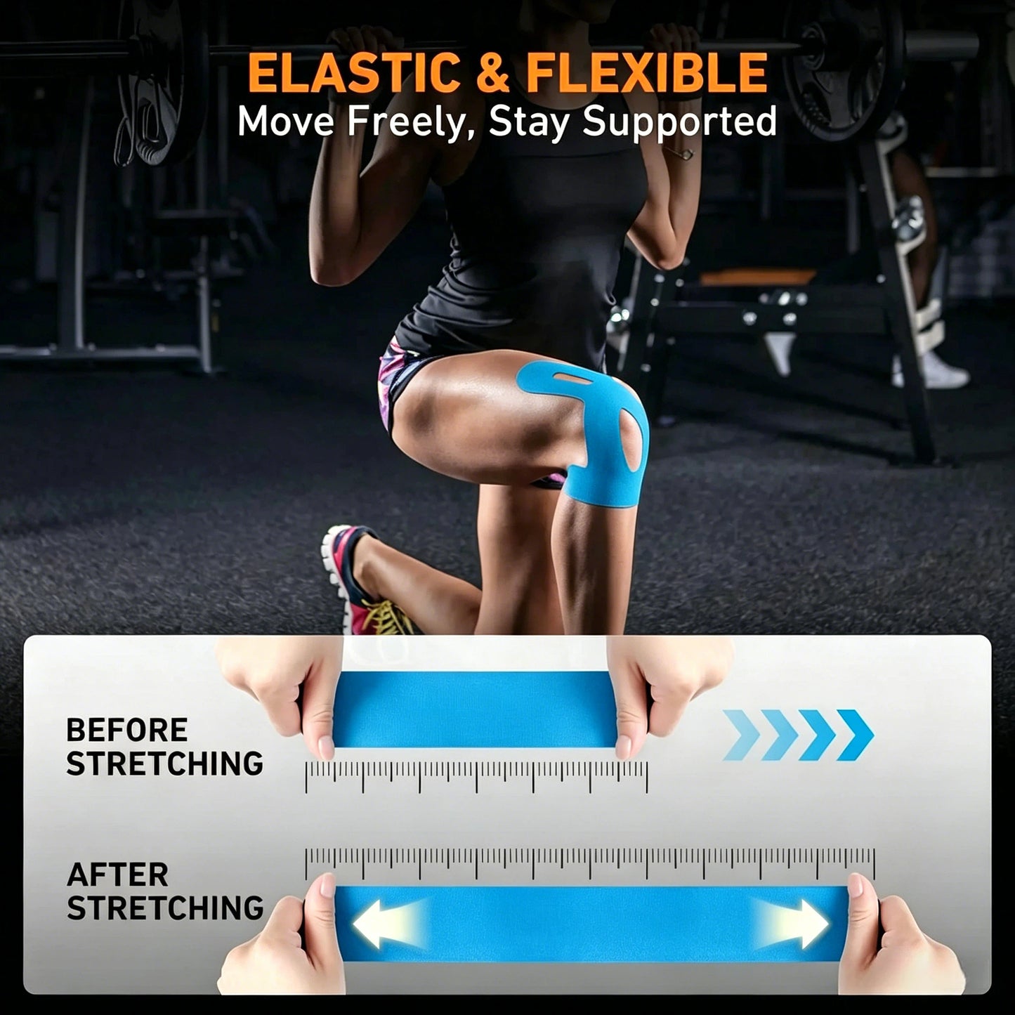 Lovyanocosh® Precut Kinesiology Tape for Knees🔥