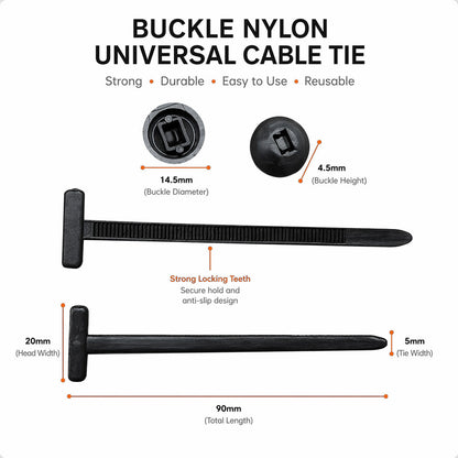 Last Day Clearance Sale 50% OFF🔥Nylon Universal Cable Tie Buckle
