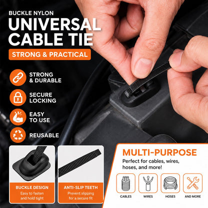 Last Day Clearance Sale 50% OFF🔥Nylon Universal Cable Tie Buckle
