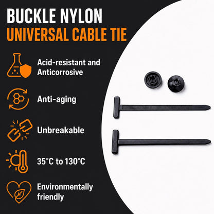 Last Day Clearance Sale 50% OFF🔥Nylon Universal Cable Tie Buckle