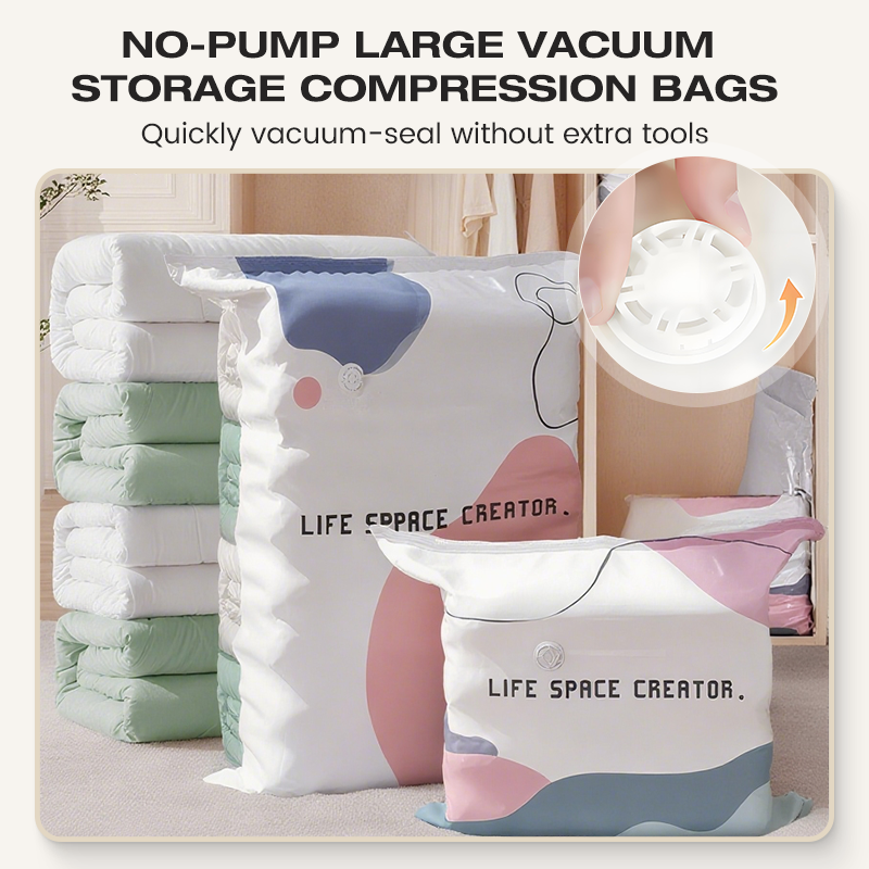 🥳2026 HOT SALE 🥳 No‑Pump Vacuum Storage Bags 💞 50% OFF!